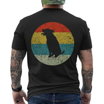 Retro Vintage Rottweiler Dog V2 Men's Crewneck Short Sleeve Back Print T-shirt - Monsterry AU