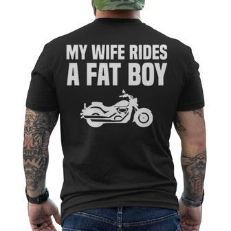 Rides Fat Boy Men's Crewneck Short Sleeve Back Print T-shirt - Seseable