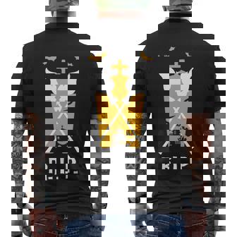 RIP The Tomb Halloween Quote Men's Crewneck Short Sleeve Back Print T-shirt - Monsterry