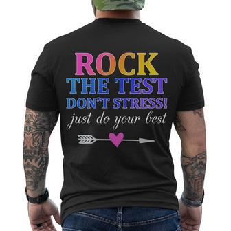 Rock The Test Men's T-shirt Back Print - Thegiftio UK