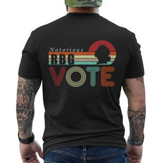Ruth Bader Ginsburg Notorious Rbg Vote Men's Crewneck Short Sleeve Back Print T-shirt - Monsterry DE