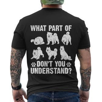 Samoyed Character For Dog Owner Funny Men's Crewneck Short Sleeve Back Print T-shirt - Monsterry DE