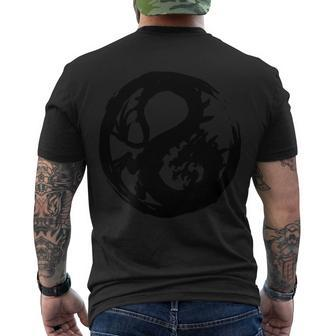 Samurai Legend Dragon Mon Tshirt Men's Crewneck Short Sleeve Back Print T-shirt - Monsterry