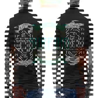 Santa Monica Beach Surfing Men's Crewneck Short Sleeve Back Print T-shirt - Monsterry