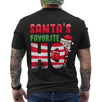 Santas Favorite Ho Funny X-Mas Tshirt Men's Crewneck Short Sleeve Back Print T-shirt - Monsterry UK