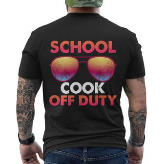 School Cook Off Duty Happy Last Day Of School Summer Gift Men's Crewneck Short Sleeve Back Print T-shirt - Monsterry