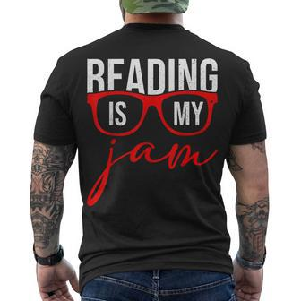 School Librarians Library Workers Reading Is My Bookworms Men's T-shirt Back Print - Thegiftio UK