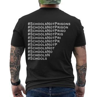 Schools Not Prisons Tshirt Men's Crewneck Short Sleeve Back Print T-shirt - Monsterry AU