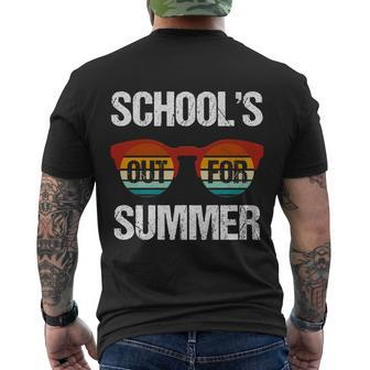 Schools Out For Summer Funny Gift Men's Crewneck Short Sleeve Back Print T-shirt - Monsterry