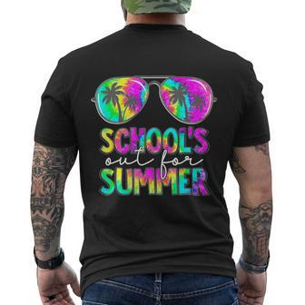 Schools Out For Summer Teacher Cool Last Day Of School Men's T-shirt Back Print - Thegiftio UK