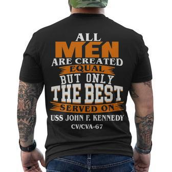 Served On Uss John F Kennedy Cv Men's Crewneck Short Sleeve Back Print T-shirt - Monsterry DE