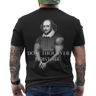 Shakespeare Dost Thou Ever Hoist Sir Men's Crewneck Short Sleeve Back Print T-shirt - Monsterry UK