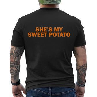 Shes My Sweet Potato Matching Couples Men's Crewneck Short Sleeve Back Print T-shirt - Monsterry DE