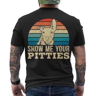 Show Me Your Pitties For A Pitbull Dog Lovers Men's T-shirt Back Print - Thegiftio UK