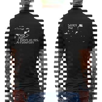 Singer Dictionary Definition Men's T-shirt Back Print - Thegiftio