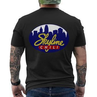 Skyline Chili Men's Crewneck Short Sleeve Back Print T-shirt - Monsterry DE