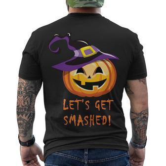 Lets Get Smashed Halloween Men's T-shirt Back Print - Thegiftio UK