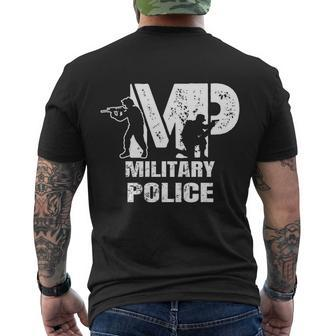 Soldier Retired Veteran Mp Military Police Policeman Funny Gift Men's Crewneck Short Sleeve Back Print T-shirt - Monsterry DE