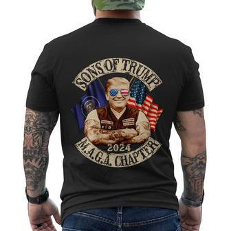 Sons Of Trump Maga Chapter 2024 Donald Trump 4Th Of July Men's T-shirt Back Print - Thegiftio UK