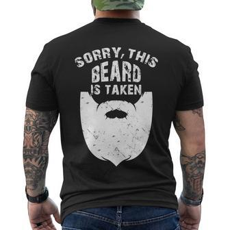 Sorry This Beard Is Taken Men's T-shirt Back Print - Thegiftio UK