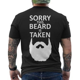 Sorry This Beard Is Taken T-Shirt Men's T-shirt Back Print - Thegiftio UK