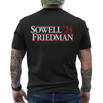 Sowell Friedman 24 Funny Election Men's Crewneck Short Sleeve Back Print T-shirt - Monsterry AU