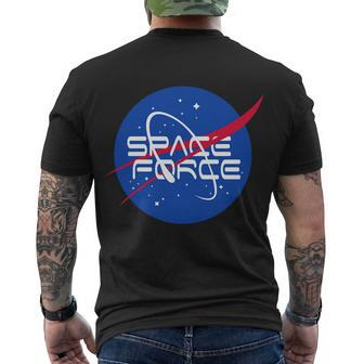 Space Force Usa United States Logo Men's Crewneck Short Sleeve Back Print T-shirt - Monsterry AU