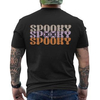 Spooky Spooky Spooky Halloween Quote V2 Men's Crewneck Short Sleeve Back Print T-shirt - Monsterry AU