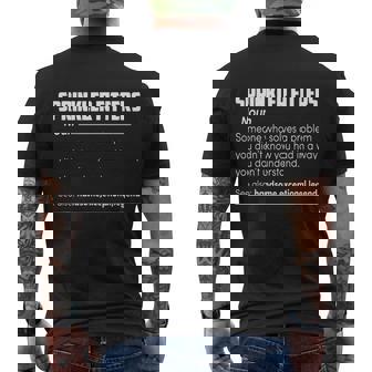 Sprinkler Fitters Definition Fire Sprinkler Water Men's Crewneck Short Sleeve Back Print T-shirt - Monsterry