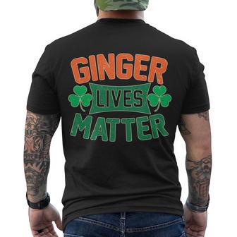 St Patricks Day - Ginger Lives Matter Men's Crewneck Short Sleeve Back Print T-shirt - Monsterry DE