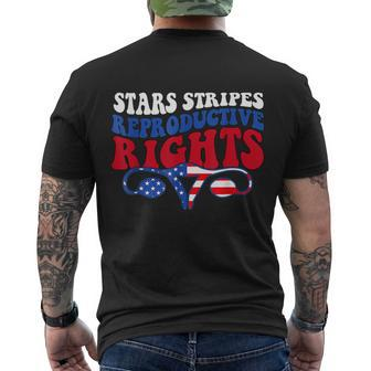 Stars Stripes Reproductive Rights 4Th Of July V2 Men's Crewneck Short Sleeve Back Print T-shirt - Monsterry