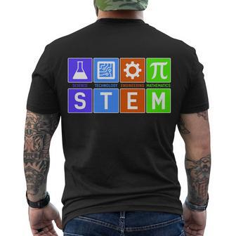 Stem - Science Technology Engineering Mathematics Tshirt Men's Crewneck Short Sleeve Back Print T-shirt - Monsterry UK