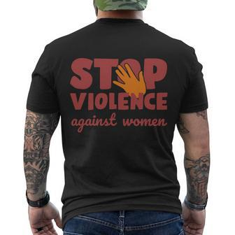 Stop Violence Against Women Men's Crewneck Short Sleeve Back Print T-shirt - Monsterry DE