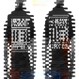 Straight Outta North Pole Men's T-shirt Back Print - Thegiftio