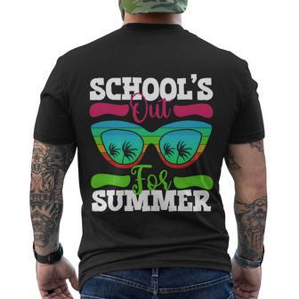 Summer Break 2022 Retro Summer Break Schools Out For Summer Cool Gift Men's Crewneck Short Sleeve Back Print T-shirt - Monsterry AU