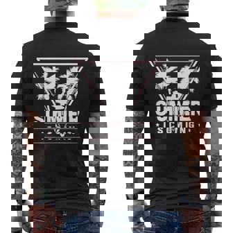 Summer Is Coming Tropical Caribbean Beach Summer Men's T-shirt Back Print - Thegiftio