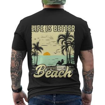 Summer Vacation Beach Vacation Life Is Better At The Beach V3 Men's T-shirt Back Print - Thegiftio UK