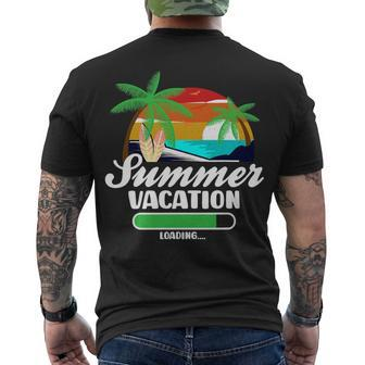 Summer Vacation Loading Of School Teacher Men's T-shirt Back Print - Seseable