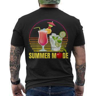 Summer Vacay Mode Cute Cocktail Beach Dreams V2 Men's T-shirt Back Print - Seseable