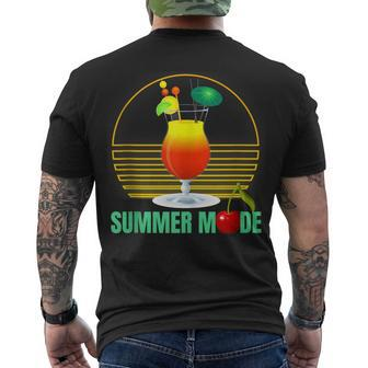 Summer Vacay Mode Cute Cocktail Beach Dreams V3 Men's T-shirt Back Print - Seseable