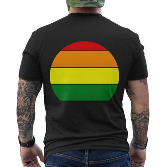 Sunset Lgbt Gay Pride Lesbian Bisexual Ally Quote V2 Men's Crewneck Short Sleeve Back Print T-shirt - Monsterry