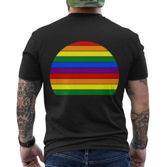 Sunset Lgbt Gay Pride Lesbian Bisexual Ally Quote V6 Men's Crewneck Short Sleeve Back Print T-shirt - Monsterry UK