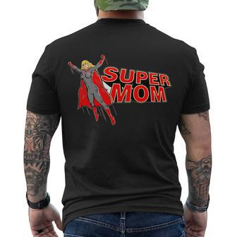 Super Mom Figure T-Shirt Men's T-shirt Back Print - Thegiftio UK