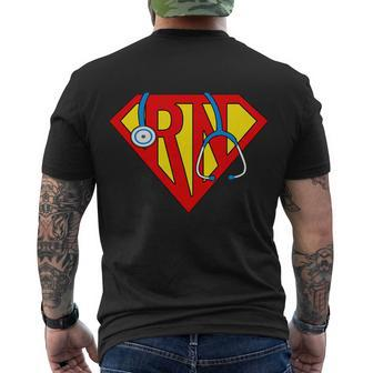 Super Rn Nurse Register Nurse Halloween Costume Tshirt Men's Crewneck Short Sleeve Back Print T-shirt - Monsterry