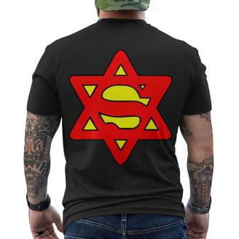 Superjew Super Jew Logo Tshirt Men's Crewneck Short Sleeve Back Print T-shirt - Monsterry