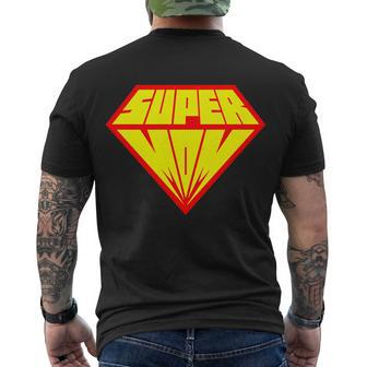 Supermom Super Mom Crest Tshirt Men's Crewneck Short Sleeve Back Print T-shirt - Monsterry CA