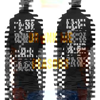 Im Sure Drunk Me Had Her Reasons Beer Drinking Men's T-shirt Back Print - Thegiftio