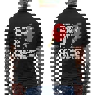 Table Tennis Player Players Club Serve Return Table Tennis Men's T-shirt Back Print - Thegiftio