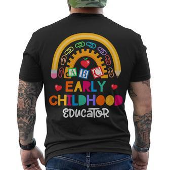 Teacher Early Childhood Educator Preschool Head Start Crew Men's T-shirt Back Print - Seseable