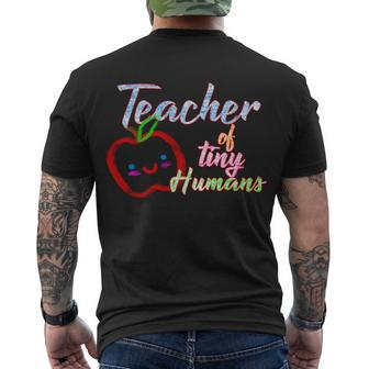 Teacher Of Tiny Humans Men's Crewneck Short Sleeve Back Print T-shirt - Monsterry AU
